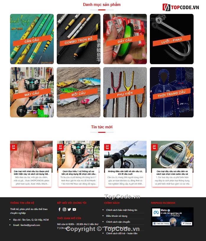 web bán dụng cụ câu cá,web cần câu cá,phụ kiện câu cá,đồ chơi câu cá,câu cá,Sharecode website chuyên bán phụ kiện đồ chơi câu